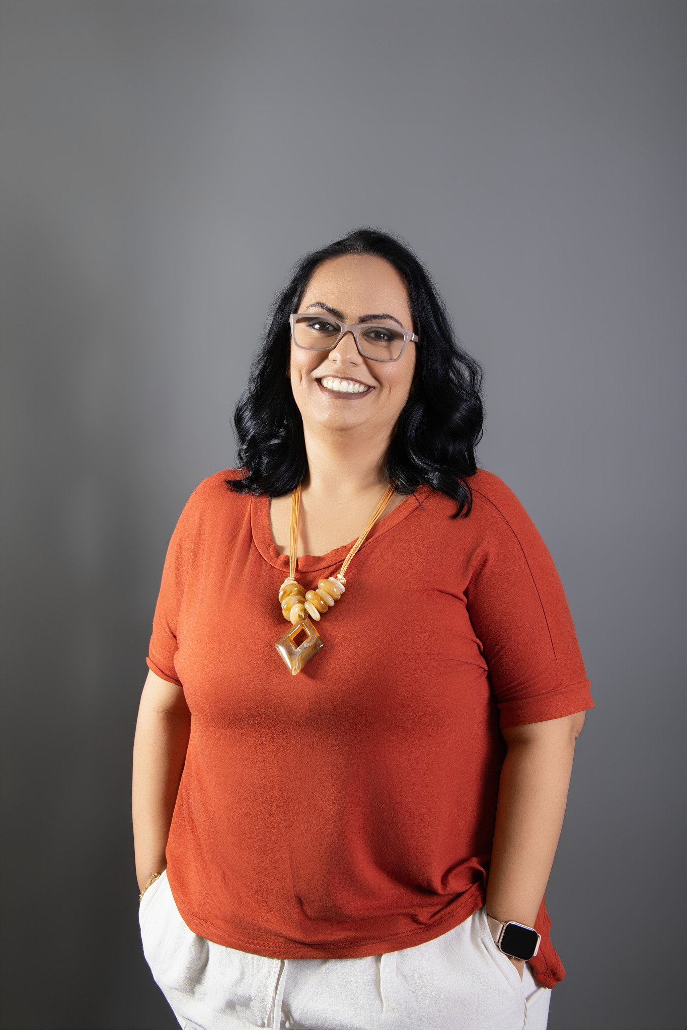Psicóloga Renata Silva em seu consultório